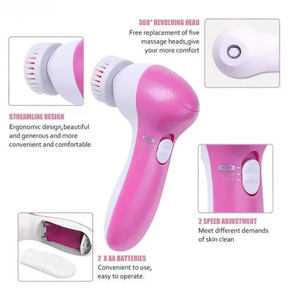 5-in-1 Facial Brush Cleaner™